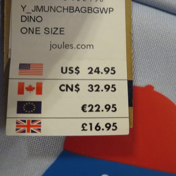 Joules blue dinosaur Lunchbox - Picture 4 of 5